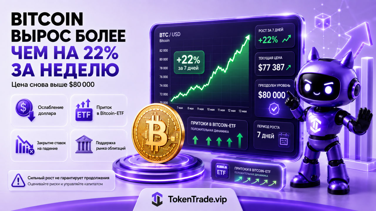 Bitcoin вырос более чем на 22% за неделю: что произошло?
